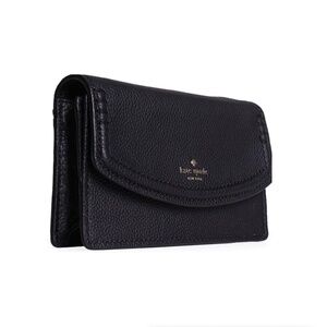 Kate Spade Orchard Street Austyn Crossbody Black Leather Gold Hardware